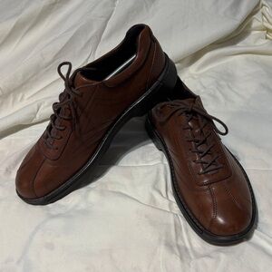 Ecco Men's Brown Leather Oxfords EU47